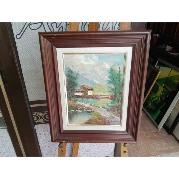 Средна картина масло на платно Испания - 3656 - КА42